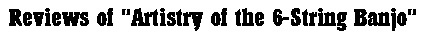 Reviews of